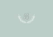 Einladung Taufe klassisch blaugrün eigenes Foto 2