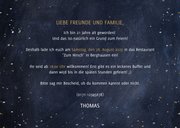 Einladung 'Twenty One' mit Fotos und goldener 21 3