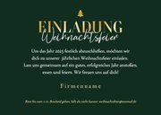 Einladung Weihnachtsfeier grün gestreift 3