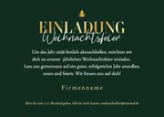 Einladung Weihnachtsfeier grün gestreift 3