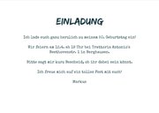 Einladung zum Geburtstag mit Wegweiser Mann 3