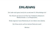 Einladung zum Geburtstag mit Wegweiser Mann 3