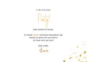 Einladung zum Geburtstag Party im Goldlook 3