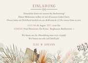 Einladung zum Hochzeitsjubiläum Blumenstrauß & Foto 3