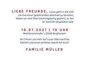 Einladung zur Abschiedsparty - Auslandsaufenthalt 3