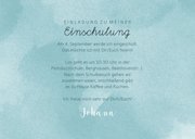 Einladung zur Einschulung ABC blau mit Foto 3