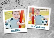 Einladung zur Kommunion Foto & Fußball 2