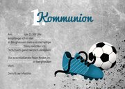 Einladung zur Kommunion Foto & Fußball 3