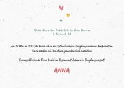 Einladung zur Konfirmation Foto Wegweiser und Herzen 2