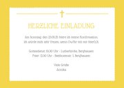 Einladung zur Konfirmation gelb großes Foto 3
