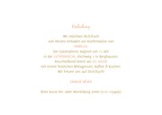 Einladung zur Konfirmationsfeier Fotocollage Goldlook 3