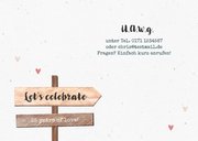 Einladung zur Silberhochzeit Wegweiser und Foto 3