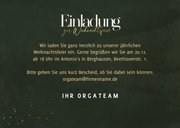 Einladung zur Weihnachtsfeier Goldakzente 3