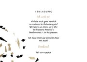 Einladungskarte 1976 Fotocollage und Konfetti 3