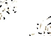 Einladungskarte 1976 Fotocollage und Konfetti Rückseite