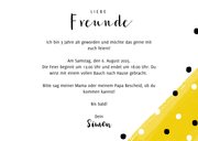 Einladungskarte 3. Kindergeburtstag Konfetti und Foto 3