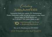 Einladungskarte 50. Hochzeitstag mit Fotos in Herzen 3