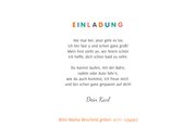 Einladungskarte bunte Autos 3. Geburtstag 3