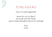 Einladungskarte Einschulung Foto und Schultütengirlande 3