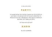 Einladungskarte mit Party Folienballons und Konfetti 3