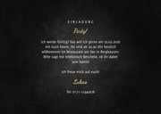 Einladungskarte Party Typografie Goldlook 3