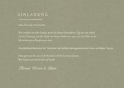 Einladungskarte Traufe romantisch Spitze olivgrün 3