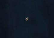 Einladungskarte Weihnachtsfeier Firma blau Schneekristall Rückseite