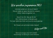 Einladungskarte Wir werden 140 3