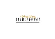 Einladungskarte zum Geburtstag mit Summe 2
