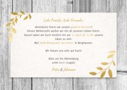 Einladungskarte zum Hochzeitsjubiläum Holz und Fotos 3