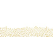 Einladungskarte zur Hochzeit im Goldlook mit Timeline Rückseite