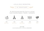 Einladungskarte zur Hochzeit Timeline & Foto 3