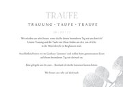 Einladungskarte zur 'Traufe' Eukalyptus Silber 3