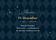 Einladungskarte zur Weihnachtsfeier elegante Schrift 2