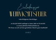 Einladungskarte zur Weihnachtsfeier elegante Schrift 3