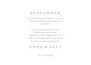 Einladungskarte Zwillinge blau-rosa Elefanten mit Luftballon 3