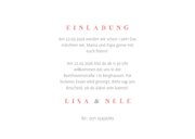 Einladungskarte Zwillinge rosa Elefanten mit Luftballon 3