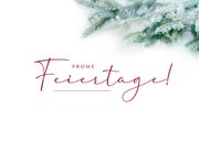 Firmen-Weihnachtskarte 'Danke' Zweige Goldschrift 2