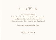 Foto-Dankeskarte Hochzeit Beige minimalistisch Ampersand 3