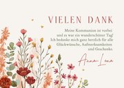 Foto-Dankeskarte Kommunion Wildblumen 3