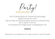 Foto-Einladung Geburtstagskarte Luftballons Partytime 3