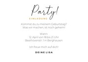 Foto-Einladungskarte 15. Geburtstag 'Time to Party' 3