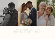 Foto-Einladungskarte 25 Jahre Hochzeitstag Silberhochzeit  2