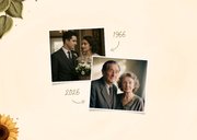 Foto-Einladungskarte 60. Hochzeitsjubiläum Sonnenblumen 2