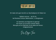 Foto-Einladungskarte Ticketlook Rentenfeier Barcode 3