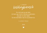 Foto-Grußkarte 'Du bist mein Lieblingsmensch' 3
