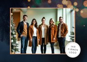 Foto-Weihnachtskarte eleganter Schriftzug 'Merry Christmas' 2