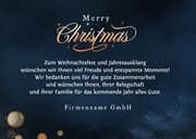 Foto-Weihnachtskarte eleganter Schriftzug 'Merry Christmas' 3