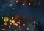 Foto-Weihnachtskarte eleganter Schriftzug 'Merry Christmas' Rückseite