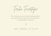 Foto-Weihnachtskarte grün-beige 'Merry X-Mas' Grüße 3